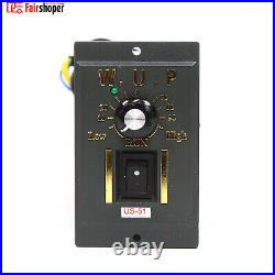 0-27RPM AC Gear Motor Reducer Electric Variable Speed Controller 150 90W 220V