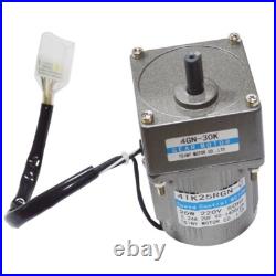 110V 25W AC Reducer Gear Motor With Speed Controller Set 7.5450RPM For Industry