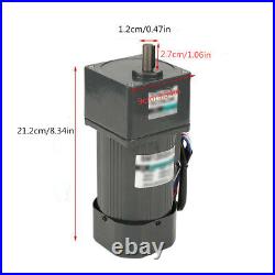 120W 180K AC Gear Motor Electric Motor CWithCCW Variable Speed Controller 220V