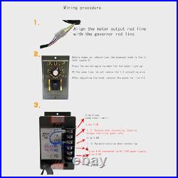 120W 180K AC Gear Motor Electric Motor CWithCCW Variable Speed Controller 220V