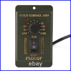 120W 180K AC Gear Motor Electric Motor CWithCCW Variable Speed Controller 220V