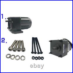 120W 180K AC Gear Motor Electric Motor CWithCCW Variable Speed Controller 220V