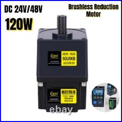 120W DC24V/48V Brushless Reduction Motor Controller Large Torque Speed 3000RPM