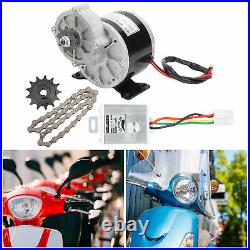 12V 250W DC Eletrical Motor Speed Control Chain Wheel Gear E-Bike Conversion Kit