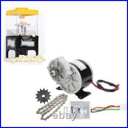 12V 250W DC Eletrical Motor Speed Controller Chain Wheel Gear Popcorn BL