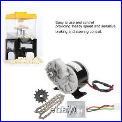 12V 250W DC Eletrical Motor Speed Controller Chain Wheel Gear Popcorn BL