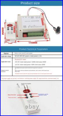 12V-30V Wireless Remote Motor Speed Control Board DC Motor Speed Controller 12V-30V Wireless Remote Motor Speed Control Board DC Motor Speed Controller