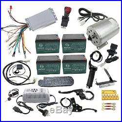 1800W 48V Brushless Electric Motor Speed Wire Controller Grips Battery Charger