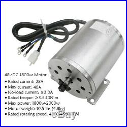 1800W 48V Brushless Electric Motor Speed Wire Controller Grips Battery Charger