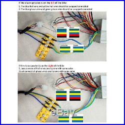 1800W 48V Brushless Electric Motor Speed Wire Controller Grips Battery Charger