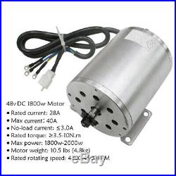 1800W 48V Electric Brushless DC Motor with Speed Controller Electric Bike Scooter