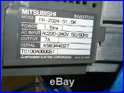 1.5KW 2 HP Three Phase Motor and Mitsubishi VFD Inverter & Speed Control Pendant