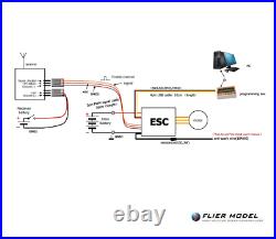 200A Boat ESC 3-12S LiPo Flier for Brushless Motors + USB LINK