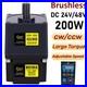 200W 200-3000RPM Brushless Reduction Motor DC24V/48V Adjustable Speed Controller