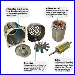 200W 220V AC 5-470 RPM Speed Controller Reversible Variable Gear Electric Motor