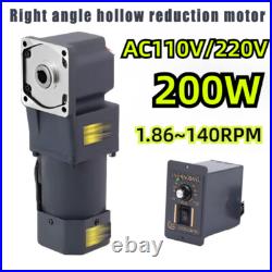 200W Hollow Output Reduction Motor RightAngle Electric Variable Speed Controller 200W Hollow Output Reduction Motor RightAngle Electric Variable Speed Controller