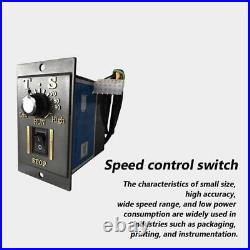 220V 110V 40W AC Optical Axis Deceleration Geared With Speed Controller Motor