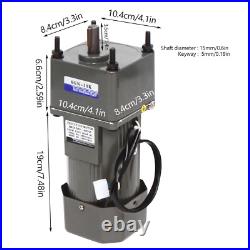 220V 250W AC Gear Electric Motor Variable Speed Controller Output 0-10k