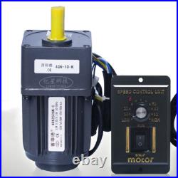 220V 25W 41-415rpm AC Gear Motor Electric Motor Variable Speed Controller