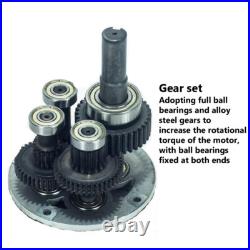 220V 5-470 RPM AC Gear 60W Reversible Variable Speed Controller Electric Motor