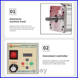 220V 750W Brushless Servo Motor Kit Adjustable with Speed Controller CNC Kit