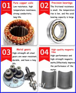 220V AC Gear Motor 6W-200W Variable Speed Controller Reduction Ratio 13 1200