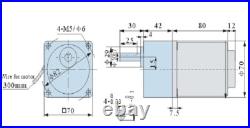 220V AC Gear Motor Electric Motor Variable Speed Controller Reduction Ratio 110