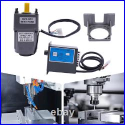 220V AC Gear Motor Electric Motor Variable Speed Controller Reduction Ratio 160