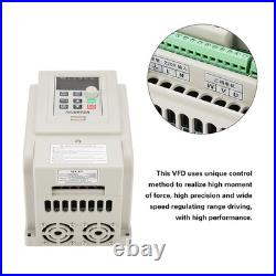 220V Variable Frequency Drive VFD Speed Controller For 3 Phase 4kW AC Motor