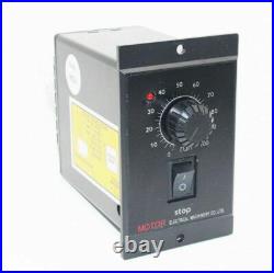 25W AC Gear Electric Motor Variable Speed Controller Reversible +bracket +switch