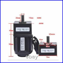 25W AC Gear Electric Motor Variable Speed Controller Reversible +bracket +switch