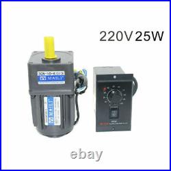 25W AC Gear Motor Electric Motor Variable Speed Controller 110 125 RPM/MIN 220V 25W AC Gear Motor Electric Motor Variable Speed Controller 110 125 RPM/MIN 220V