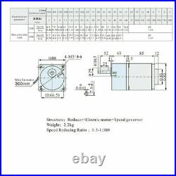 25W AC Gear Motor Electric Motor Variable Speed Controller 110 125 RPM/MIN 220V 25W AC Gear Motor Electric Motor Variable Speed Controller 110 125 RPM/MIN 220V