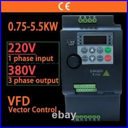 2.2KW 220V VFD Inverter Drive AC Motor Speed Controller Variable 12A