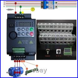 2.2KW 220V VFD Inverter Drive AC Motor Speed Controller Variable 12A 2.2KW 220V VFD Inverter Drive AC Motor Speed Controller Variable 12A