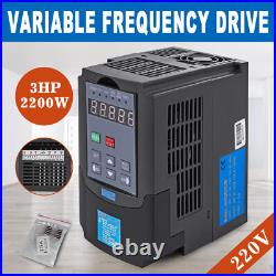 2.2KW CNC Spindle Motor Speed Control Variable Frequency Drive VFD Inverter 220V