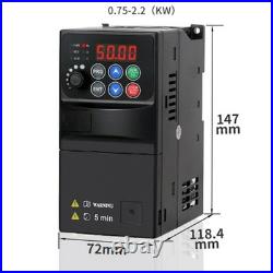 2.2KW Motor Speed Controller VFD 220V Input 380V Output Industrial Use