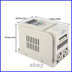 2.2KW PWM 220V AC Variable Frequency Drive VFD Speed Controller 1-Phase Input