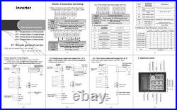 2.2KW VFD Inverter for AC Motor Speed Control with Overload Protection 2.2KW VFD Inverter for AC Motor Speed Control with Overload Protection