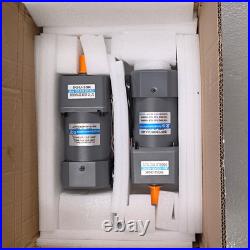 2 x JCG 5IK120RGU-AF 120W 110V AC Speed Control Motor + 5GU-30K Gear Head