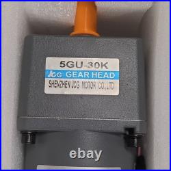 2 x JCG 5IK120RGU-AF 120W 110V AC Speed Control Motor + 5GU-30K Gear Head