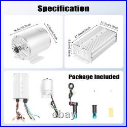 3000W Electric Motorcycle Brushless Motor 3-Gears Speed Controller + Handlebars