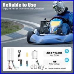 3000W Electric Motorcycle Brushless Motor 3-Gears Speed Controller + Handlebars