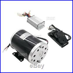 36V 1000W DC Electric Motor Kit with Base Speed Controller & Foot Pedal Throttle