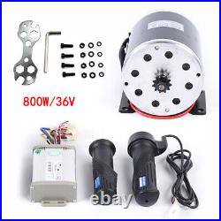 36V 800W Brush Electric Motor Kit+Speed Controller Fit Scooter go-kart minibike