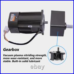 370W Electric Motor Variable Speed Controller Gear Box 220V AC New Motor Adapter