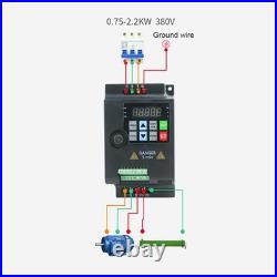 380V VFD Inverter 0.75kW RS485 Vector Control Motor Speed Drive