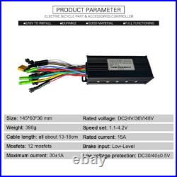 3x 24/36/48V 30A Brushless DC Motor Speed Controllers For Electric Scooter EBike