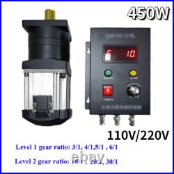 450W 110-220V Electric AC Planetary Reducer Gear Motor Variable Speed Controller