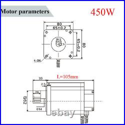 450W Electric Gear Motor Variable 110-220V Speed Controller DC Planetary Reducer